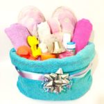 towel gift basket container